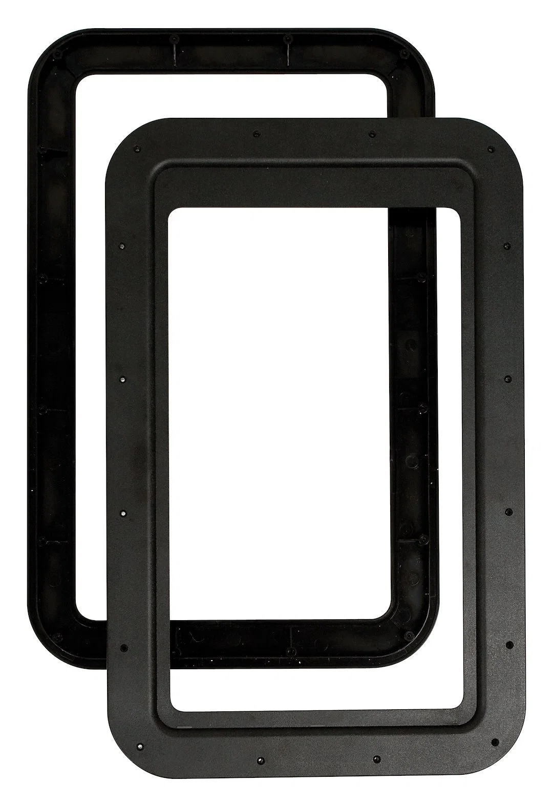 015-2014782 – AP PRODUCTS Entry Door Window Frame, For Thin Shade Window Shade Inner And Outer Frame With Seal Black